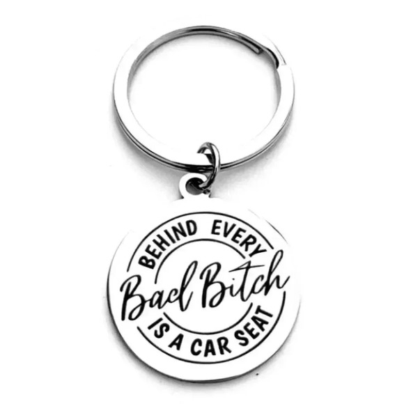 Behind Every B B IS CAR SEAT KEYCHAIN - Picture 1 of 1